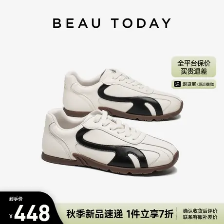 BeauToday德训鞋女款2025新款夏季轻便阿甘鞋平底休闲鞋运动鞋子图片