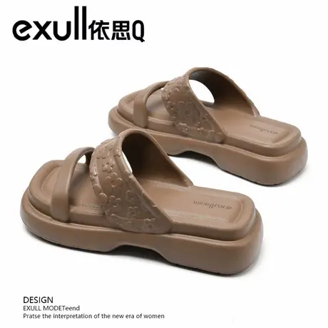exull/依思Q凉拖鞋女2025新款厚底凉鞋网红凉鞋防滑沙滩女士拖鞋商品大图