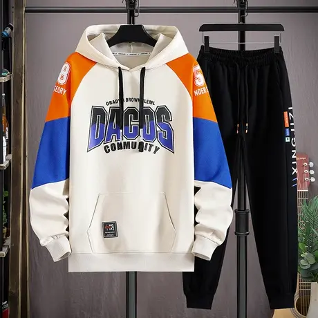 13青少年卫衣男春秋款14初中学生男孩15岁潮流帅气套装12大童男装商品大图