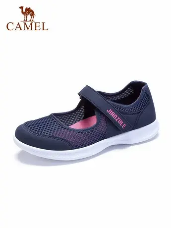 【非卖品】健足乐女鞋2021夏季平底休闲鞋女透气舒适布鞋妈妈鞋网商品大图