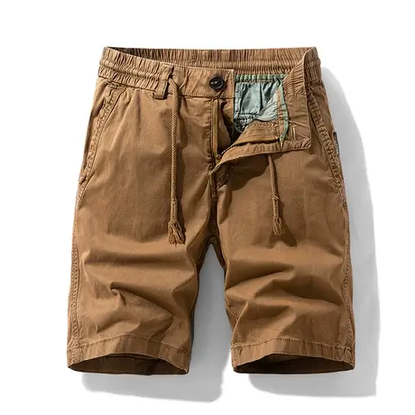 工装短裤男士夏季潮牌抽绳五分休闲裤子男青少年日系直筒运动中裤商品大图