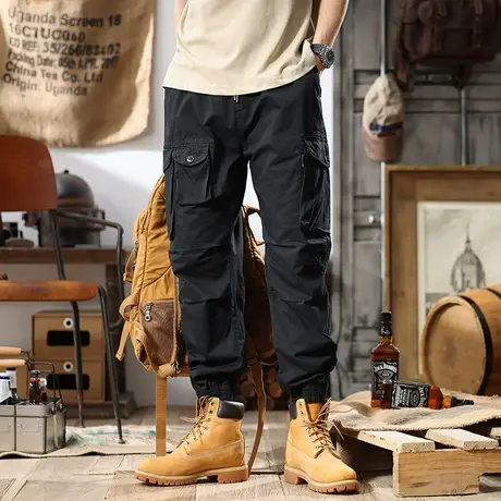 Modi Nick/摩帝尼克潮流男士工装裤潮牌宽松直筒男士休闲裤男裤子商品大图