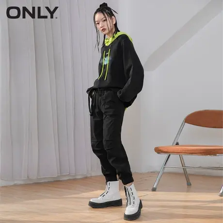 ONLY奥莱夏季大口袋束脚裤长裤显瘦宽松工装裤裤女商品大图