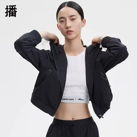播修身短款背心女2024春夏新款气质拼色圆领运动上衣BPP3ND1826商品大图