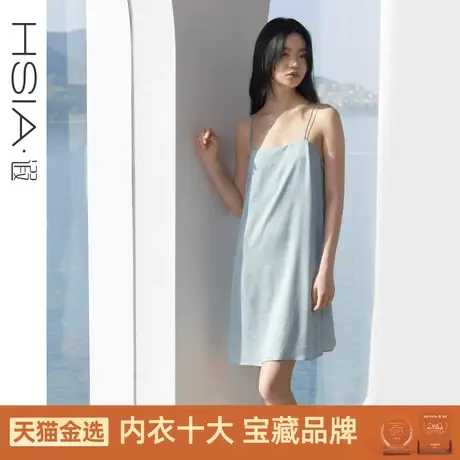 遐吊带睡裙2023夏季新款高品质法国缎细肩带美背抹胸式性感睡衣女图片