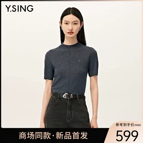 【商场同款】Y.SING衣香丽影2025秋羊毛针织套头衫150729005图片