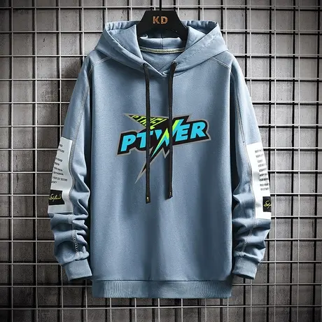 连帽卫衣男春秋款潮流宽松百搭长袖青少年休闲外套学生秋装上衣服商品大图