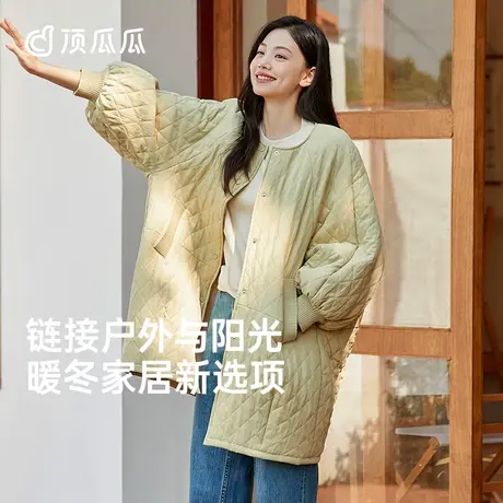 【软绵棉】情侣睡衣女加绒加厚三层夹棉可外穿家居服套装男YSZB商品大图