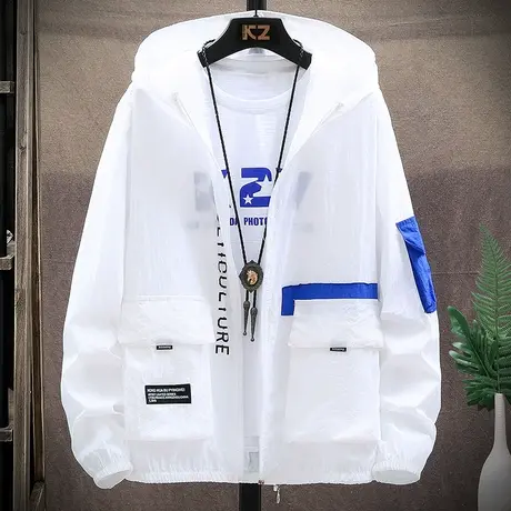 男士防晒服夏季新款潮流冰丝透气薄款夹克钓鱼皮肤衣防晒衣外套商品大图