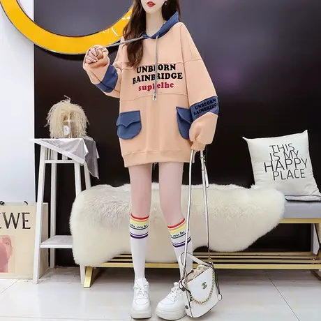 慵懒风连帽卫衣外套女2024新款早春季时尚洋气减龄宽松设计感上衣商品大图