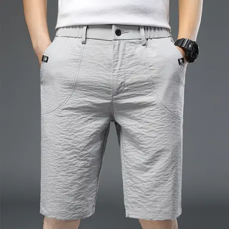 夏季超薄款冰丝速干五分运动休闲短裤男士外穿潮流夏装夏天中裤子商品大图