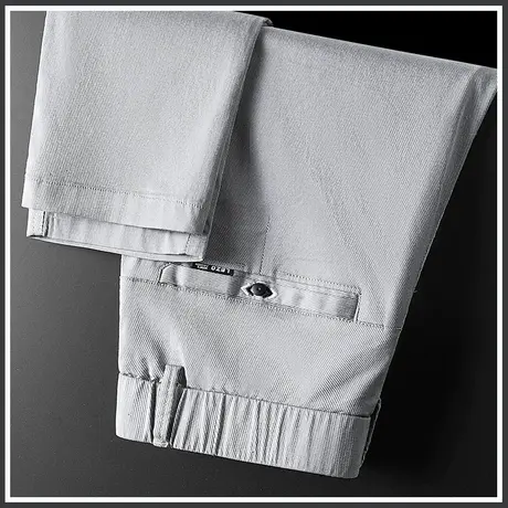 高级感灰色西装夏款商务西裤子男士夏季高端正装薄款休闲长裤男裤商品大图