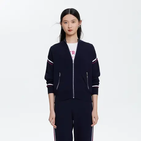 俪雅/LANCY商场同款针织开衫外套女士长袖针织专柜正品奥莱商品大图