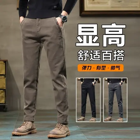 春秋款商务休闲长裤男士修身男装西裤男裤子夏季2023新款男款直筒商品大图