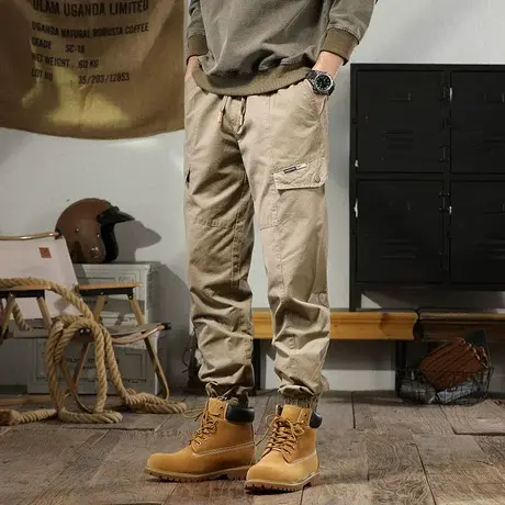 裤子男款纯色休闲裤百搭宽松男裤男士秋冬款裤子潮流秋季休闲长裤商品大图