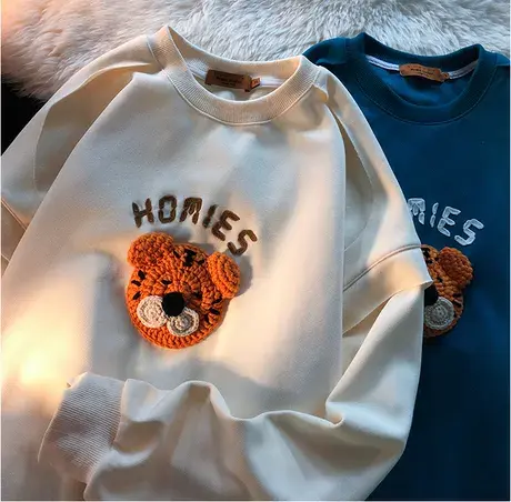 卫衣女春秋薄款上衣oversize小众高街潮牌ins美式复古hiphop外套商品大图