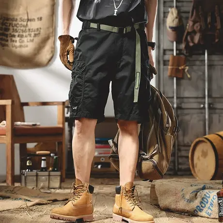 夏季工装短裤男宽松潮牌ins休闲五分裤大码胖子潮流5分中裤潮薄款商品大图