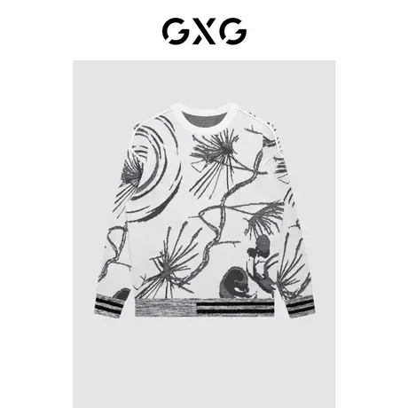 GXG男装 冬季时尚潮流休闲帅气个性经典款毛衫GC120002I图片