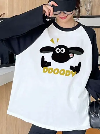 春秋装仿棉长袖t恤女2023新款爆款冬季内搭打底衫今年流行上衣服图片