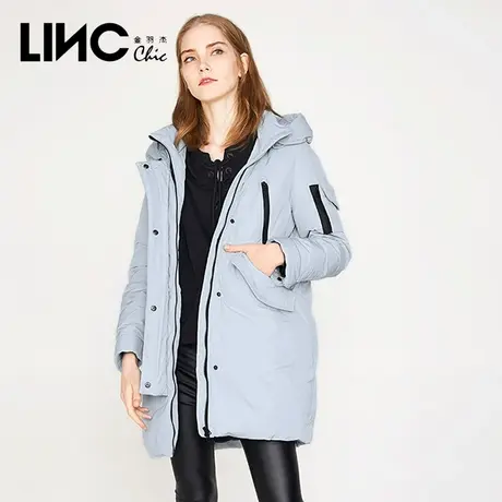 断码清仓LINC金羽杰羽绒服女中长款新款反季旧款女款派克服面包服商品大图