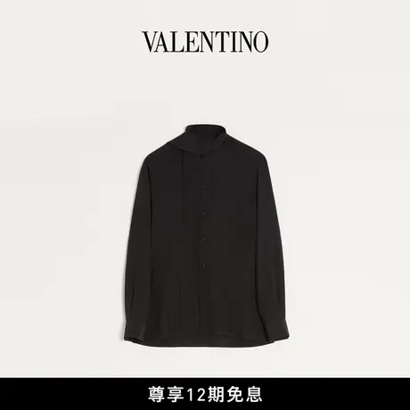[秋冬新品][12期免息]华伦天奴VALENTINO男士真丝绉纱衬衫商品大图