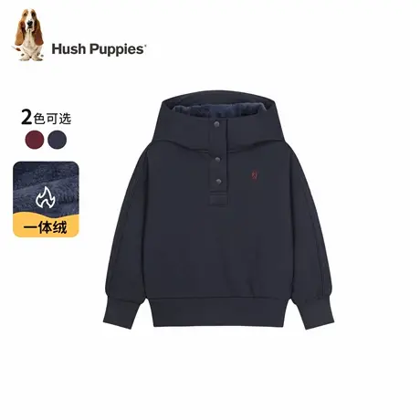 【25冬新品】暇步士童装女童卫衣加绒女大童连帽上衣儿童帽衫休闲商品大图