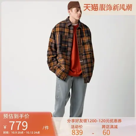 Aape旗舰店男装秋冬字母刺绣休闲抽绳束脚长裤6907XXJ图片