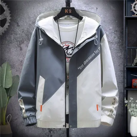 春秋外套男韩版潮流帅气百搭2023新款ins潮男装春装学生夹克上衣商品大图