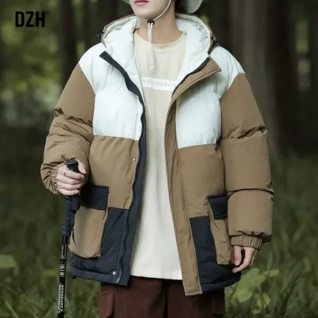 青少年冬季外套男棉服潮高级感2024年新款加厚面包服保暖棉衣棉袄图片