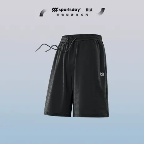 HLA/海澜之家sportsday运动休闲中裤24春夏季新款弹力短裤子男士商品大图