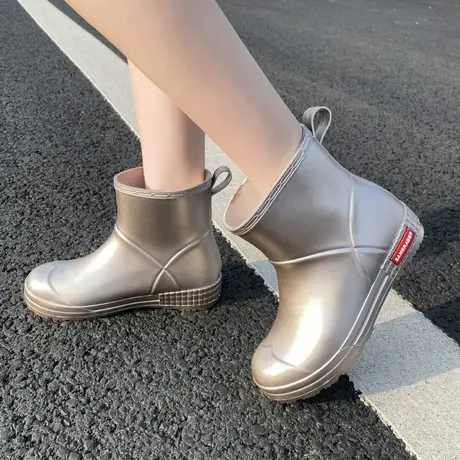 雨鞋女款时尚外穿防滑工作鞋雨靴防水鞋夏新款中筒防水厨房胶鞋商品大图