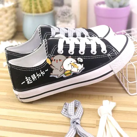 低帮帆布鞋小白鞋子女鞋新款夏秋学生夜光百搭平底鞋板鞋透气网鞋商品大图