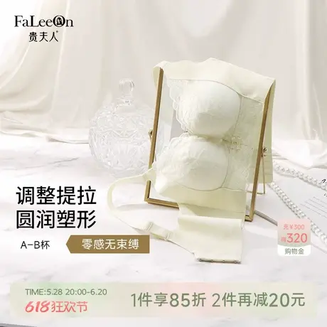 贵夫人小胸聚拢收副乳内衣女无钢圈防下垂提托文胸厚款调整型胸罩商品大图