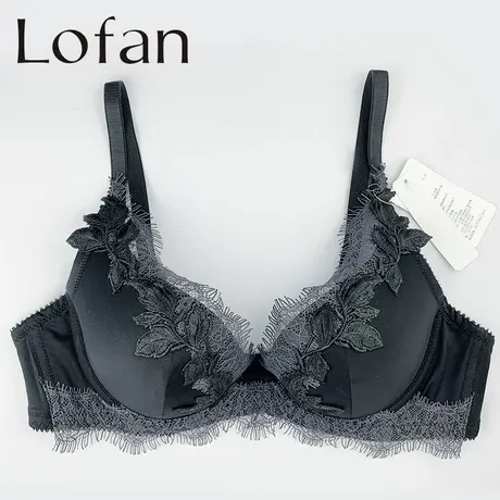 Lofan3/4调整型聚拢软钢圈文胸侧收防下垂穿着舒适薄款内衣5118商品大图