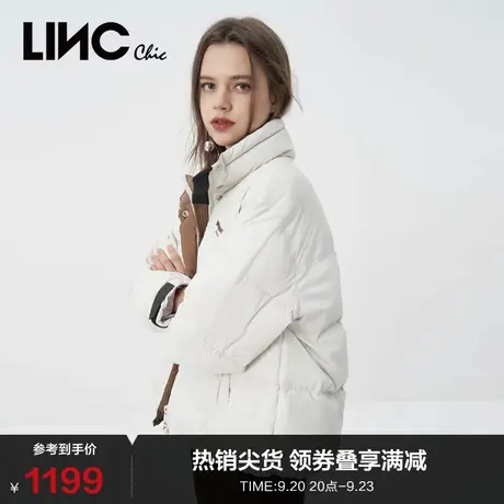 LINCCHIC金羽杰羽绒服女简约面包服短款羽绒服女冬季Y22801359Y商品大图