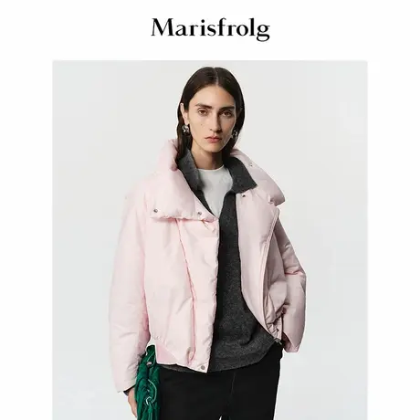 【艺术灵感】Marisfrolg玛丝菲尔2025冬新款短款白鹅绒羽绒服外套商品大图