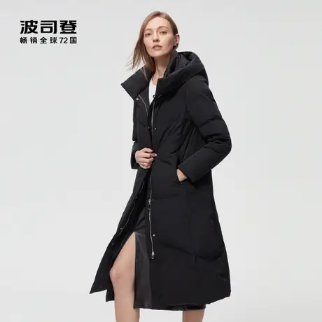 【直播秒杀】波司登奥莱女士舒适时尚长款高品质鹅绒羽绒服商品大图