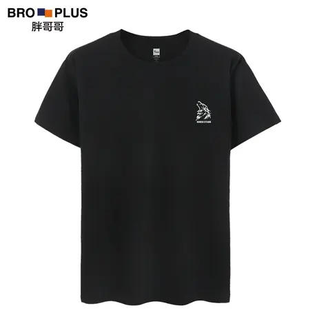 胖哥哥大码男装短袖t恤加肥加大男士夏季圆领宽松胖子肥佬打底衫图片