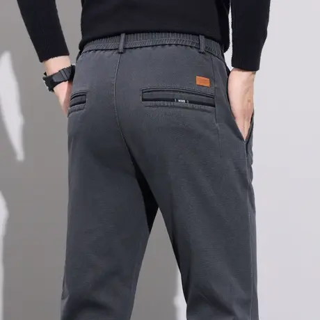 弹力直筒商务西装裤冬天男装2024新款外穿垂感西裤秋冬季休闲裤子商品大图