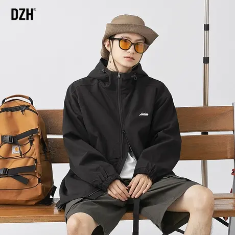 男士日系痞帅工装夹克男春秋季冲锋衣外套男款2023新款户外登山服商品大图