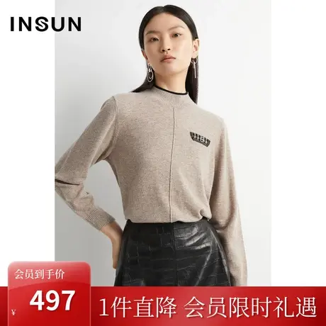 恩裳2022冬季100%羊毛亲肤柔软可打底休闲百搭毛织衫商品大图