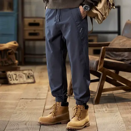 秋冬时尚百搭工装裤潮流裤子男款舒适纯棉工装裤舒适直筒休闲裤商品大图