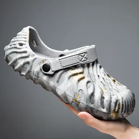 雨鞋男款夏季时尚钓鱼水鞋厨房防滑胶鞋户外溯溪涉水鞋防水鞋男士商品大图