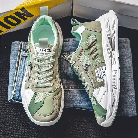 莆田男鞋夏季透气网红潮牌运动阿甘鞋青少年休闲厚底老爹鞋春秋季商品大图