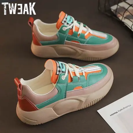 TWEAK特威克春季新款运动休闲鞋增高厚底老爹鞋韩版百搭跑步鞋女图片