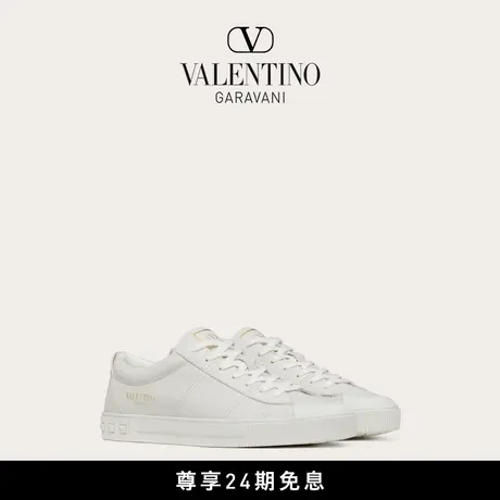 【24期免息】华伦天奴VALENTINO男士 CITYPLANET 小牛皮小白鞋商品大图
