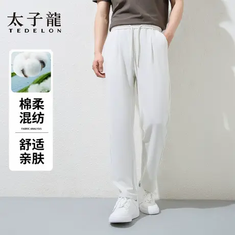 TEDELON/太子龙男ins宽松垂感男裤2025男士春秋直筒舒适休闲裤潮商品大图