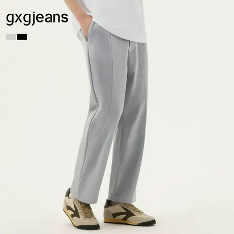 gxg.jeans男装 多色分割设计休闲基础宽松休闲长裤男士 25夏新品图片