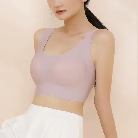 奥维丝丽夏季新款爆款胸罩聚拢无钢圈无痕内衣女薄款美背运动文胸商品大图