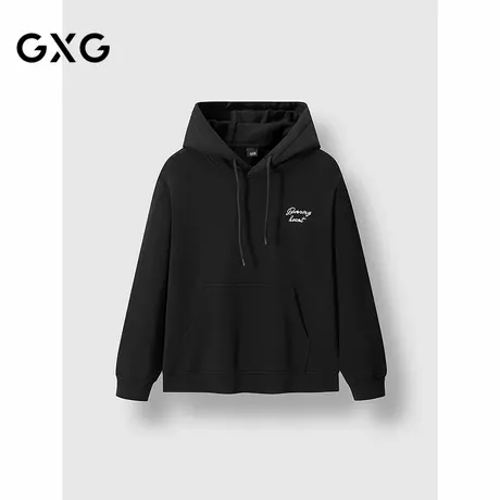GXG男装 连帽卫衣字母印花长袖上衣 2025春季新品商品大图